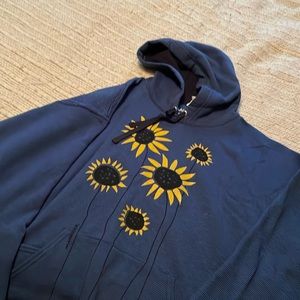 Marushka large hooded sweatshirt.  Sunflowers… super comfy with bright pattern